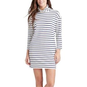 Vineyard Vines Navy and White Striped Long Sleeve Dress XS